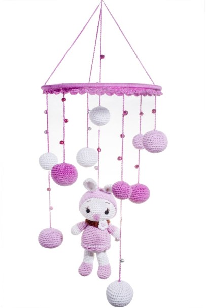 Happy Threads Dolls Design Crochet Wind Chimes for Home 